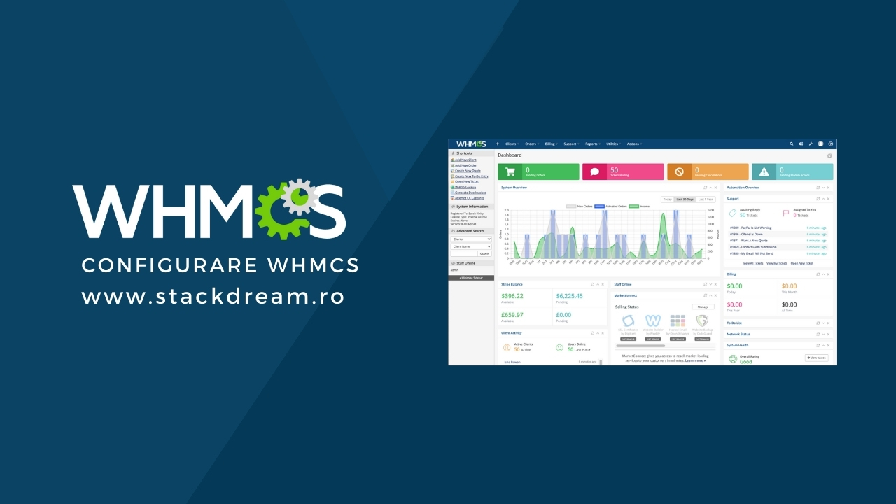 Servicii de Instalare și Configurare WHMCS