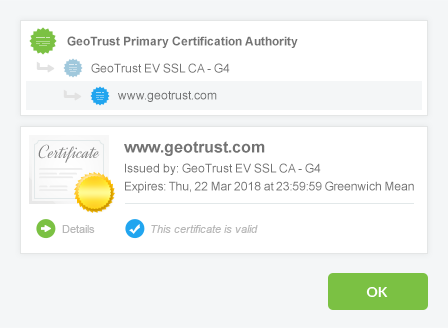 Certificat SSL cu validare extinsă